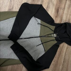 Express Black, Olive, and Gray Hoodie
